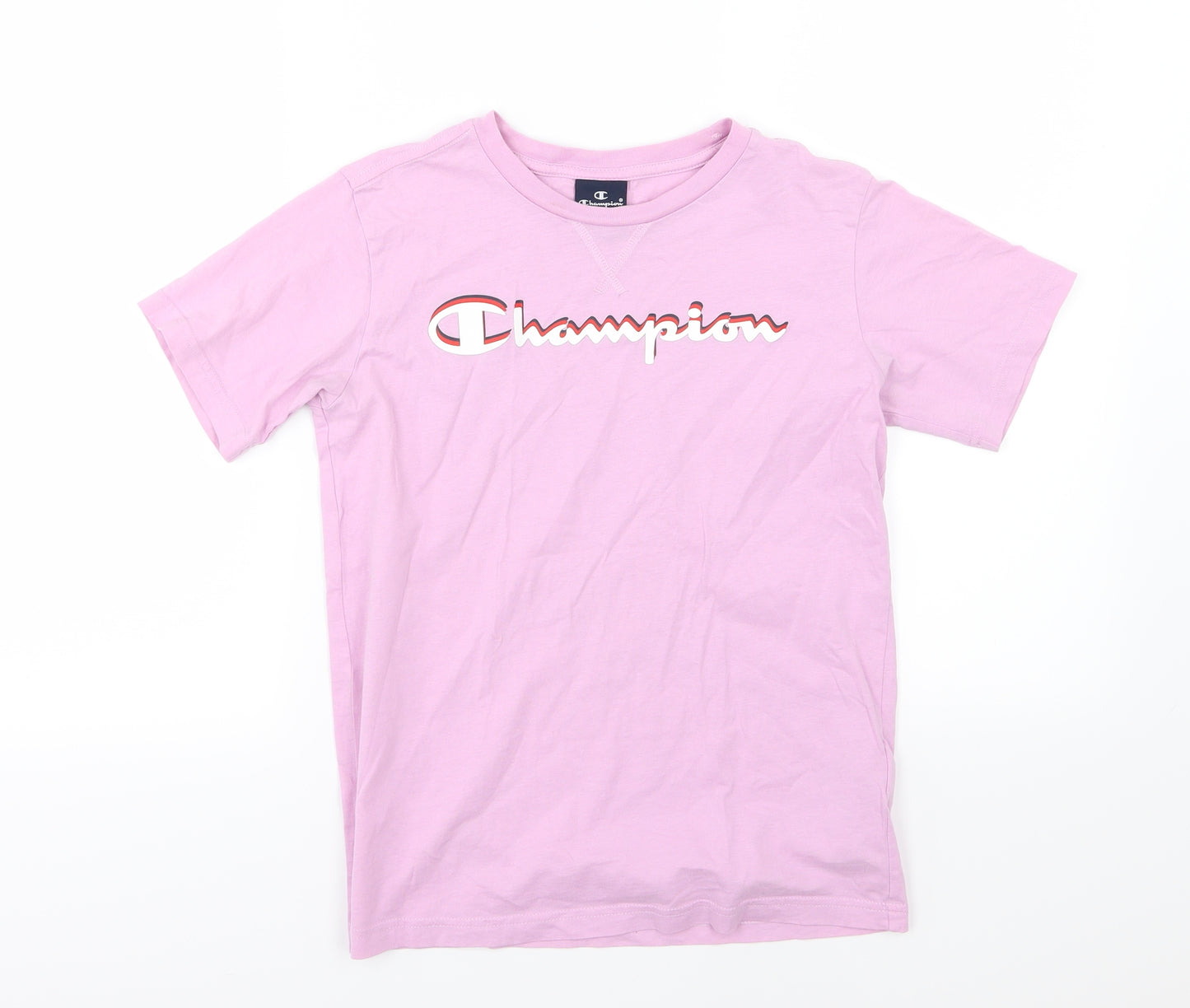 Champion Girls Purple  Jersey Basic T-Shirt Size 11-12 Years