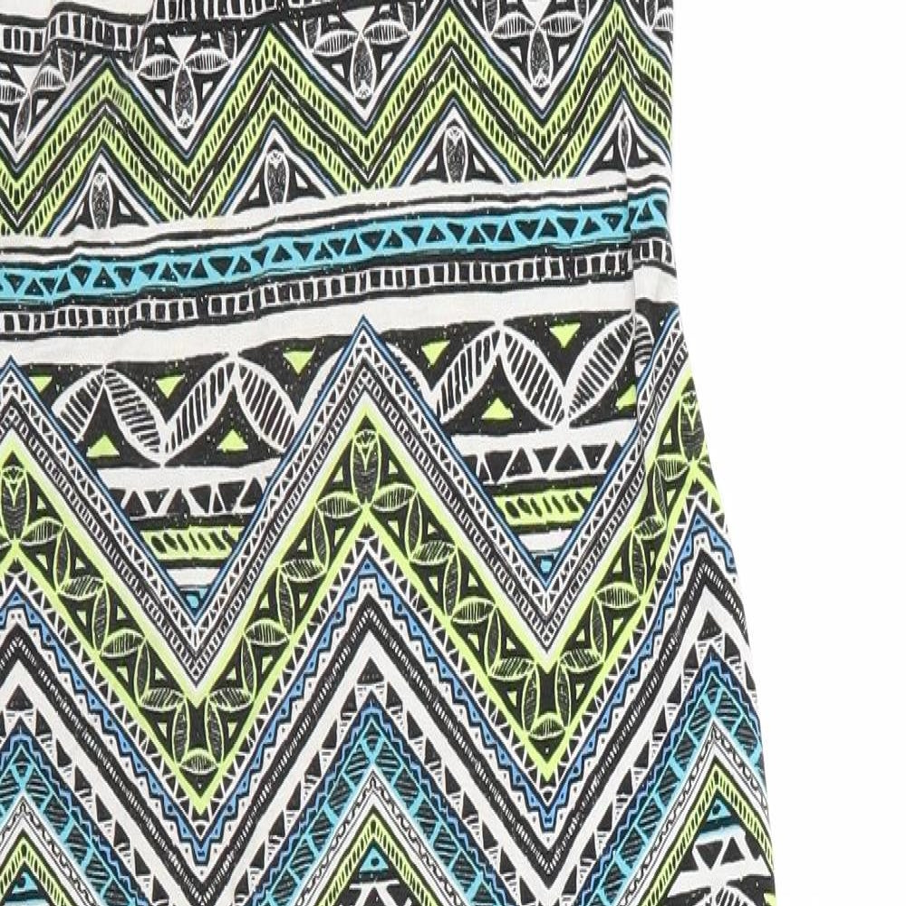 New Look Womens Multicoloured Geometric  Pencil Dress  Size 12