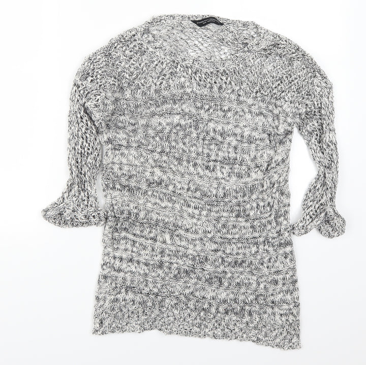 Dorothy Perkins Womens Grey Pullover Jumper Size 12