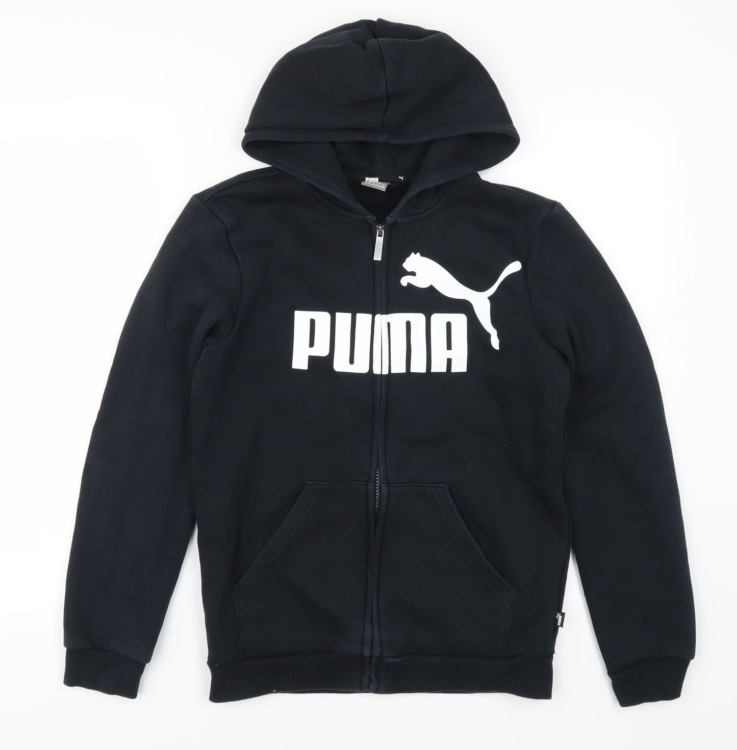 PUMA Boys Black   Full Zip Hoodie Size 13-14 Years