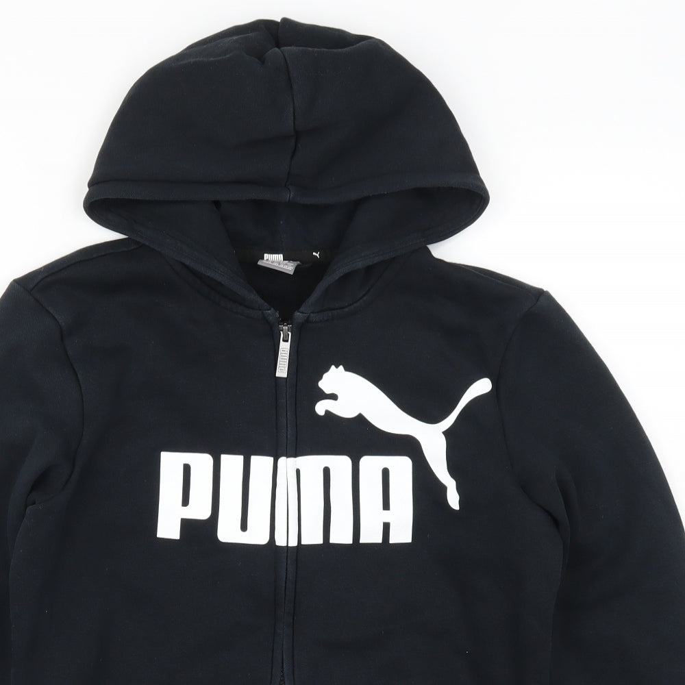 PUMA Boys Black   Full Zip Hoodie Size 13-14 Years