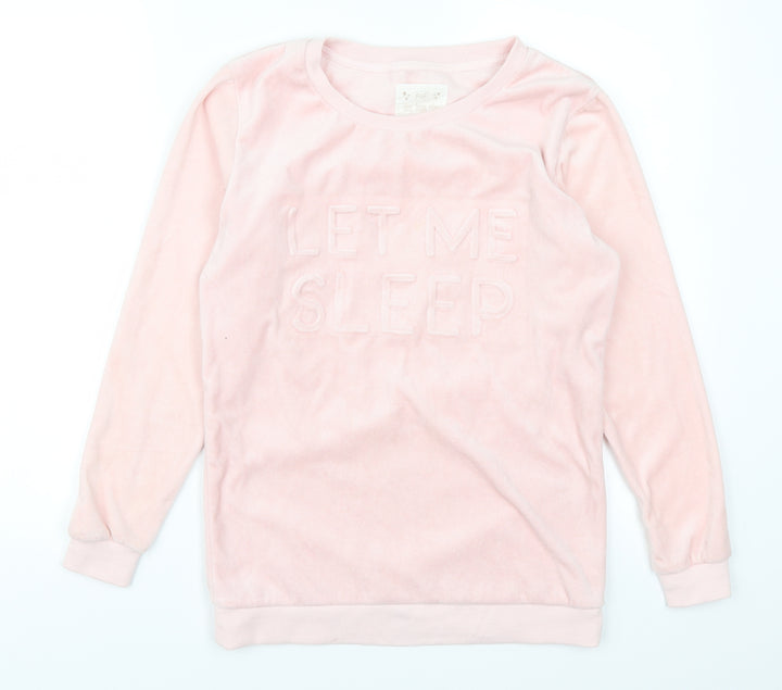 F&F Womens Pink Solid Top Pyjama Top Size XS - Let Me Sleep