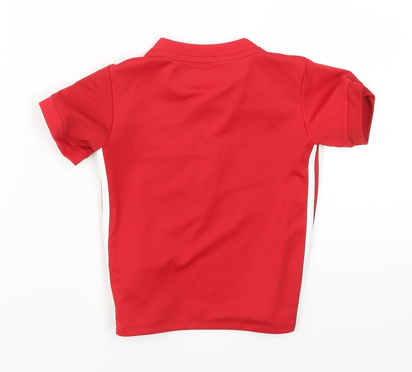 adidas Boys Red   Basic T-Shirt Size 9-12 Months  - Manchester United Chevrolet