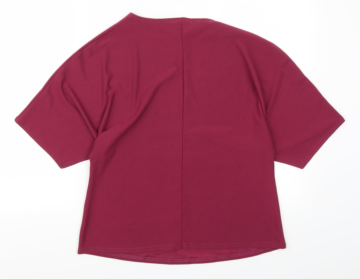 Label Be  Womens Pink   Basic T-Shirt Size 12  - Plum