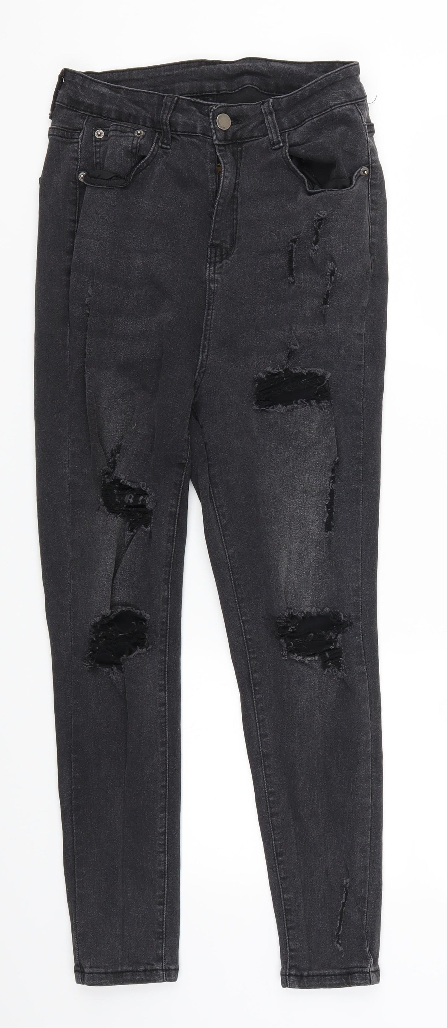 SheIn Womens Grey  Denim Skinny Jeans Size 28 in L25 in