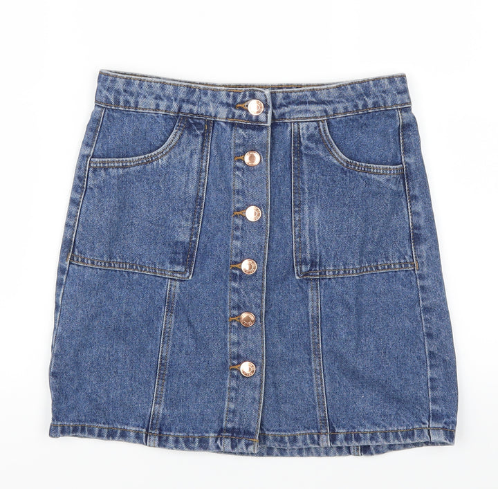 Denim Co Girls Blue Denim A-Line Skirt Size 11-12 Years