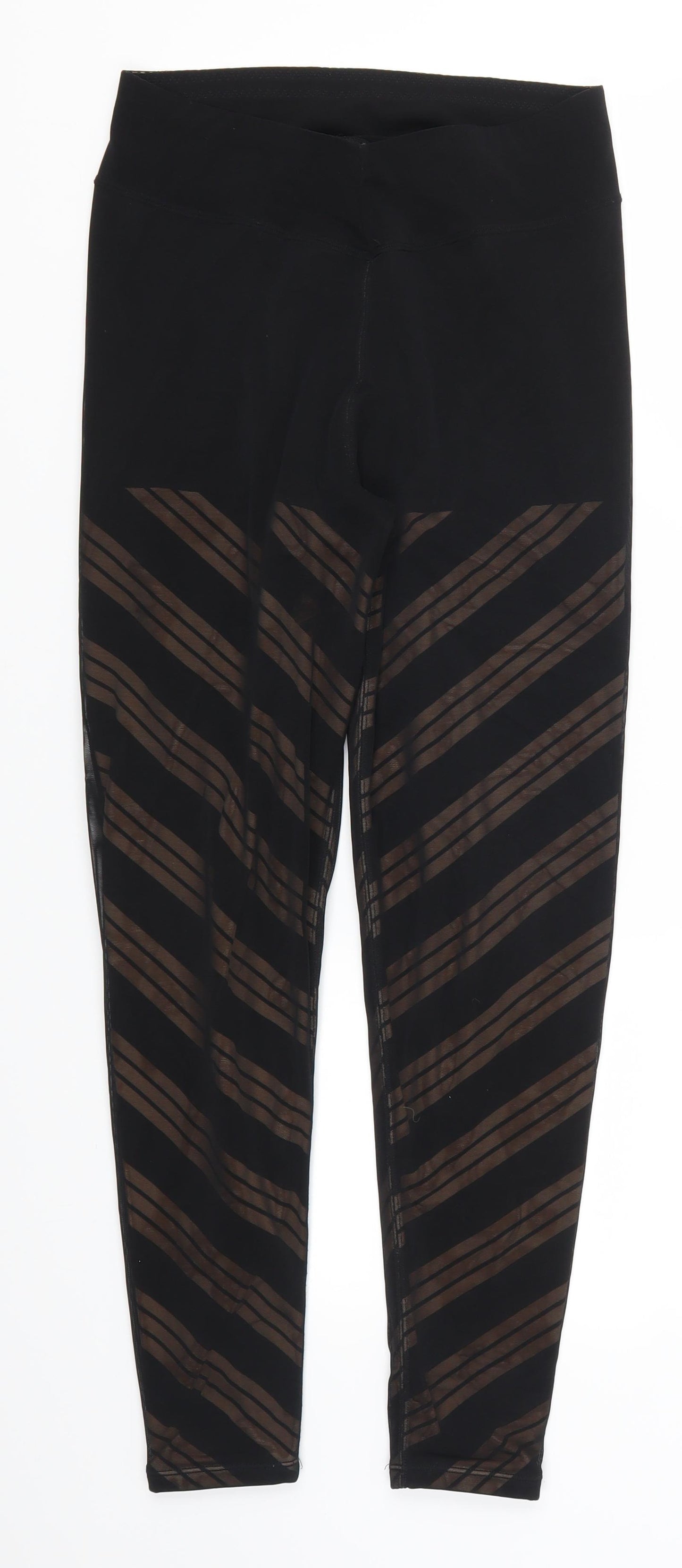 DY Womens Black Striped  Carrot Leggings Size 26 in L26 in