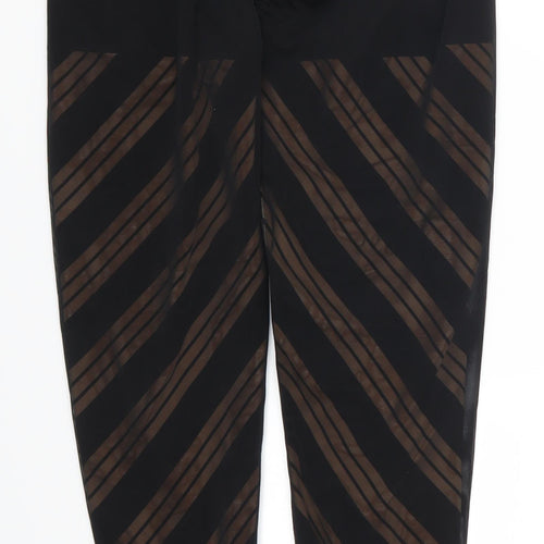 DY Womens Black Striped  Carrot Leggings Size 26 in L26 in