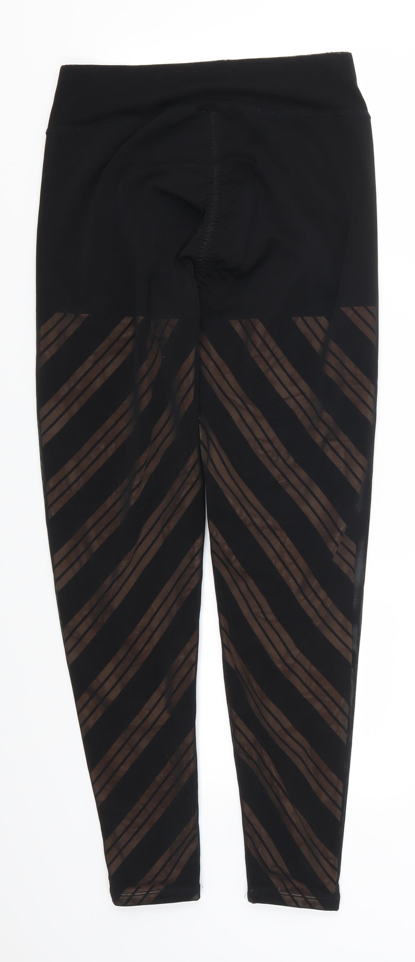 DY Womens Black Striped  Carrot Leggings Size 26 in L26 in