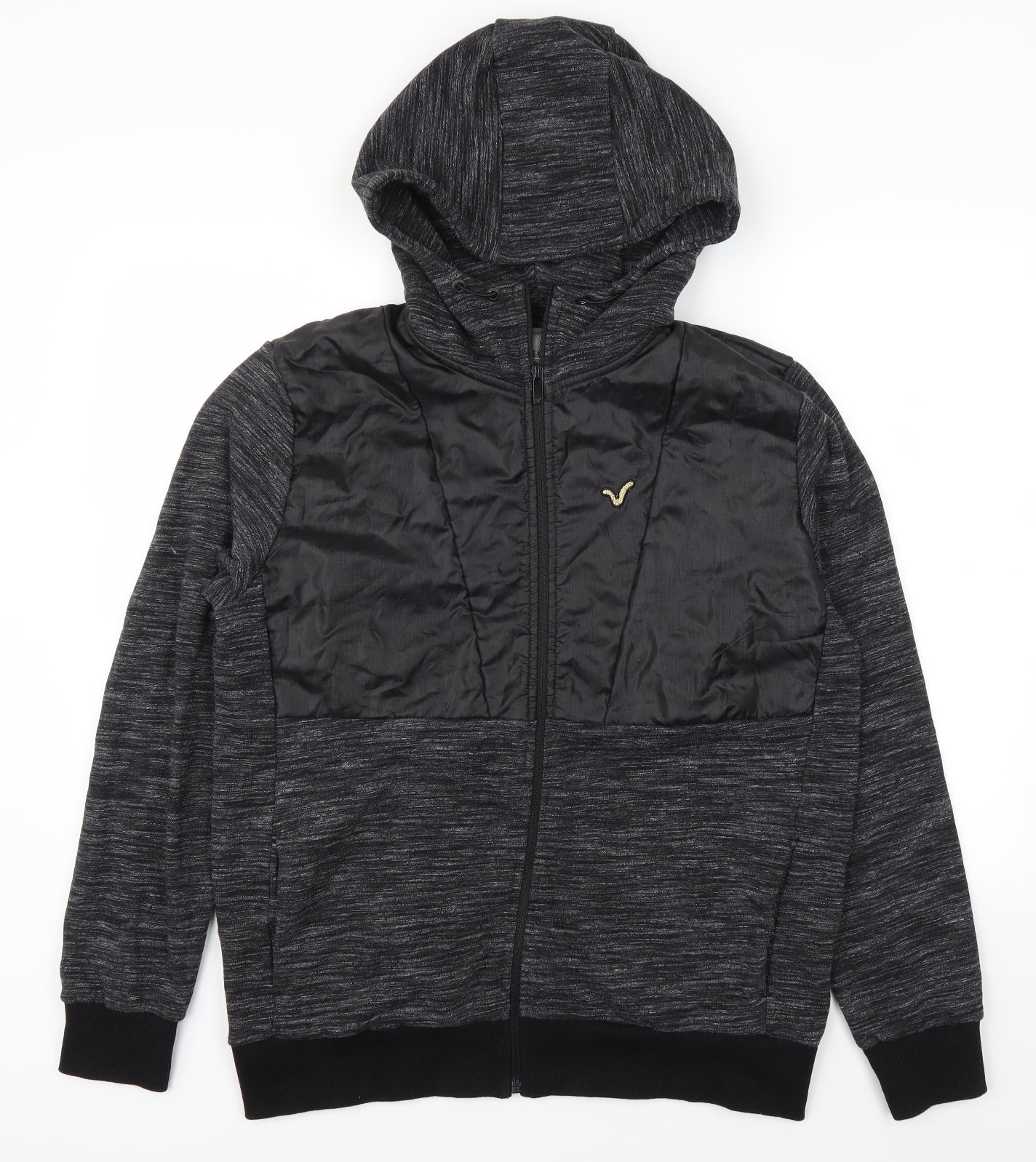 Voi Jeans Mens Grey   Full Zip Hoodie Size L