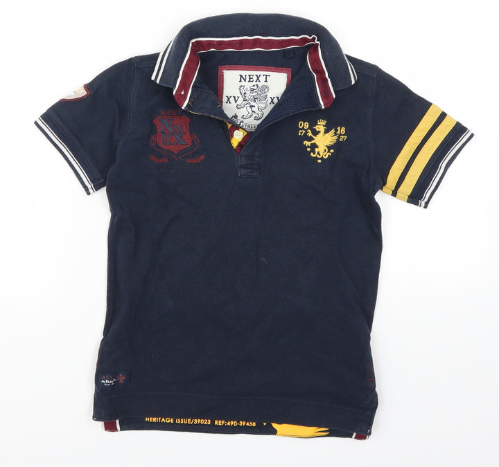 NEXT Boys Blue Striped Basic Polo Size 6 Years - 23