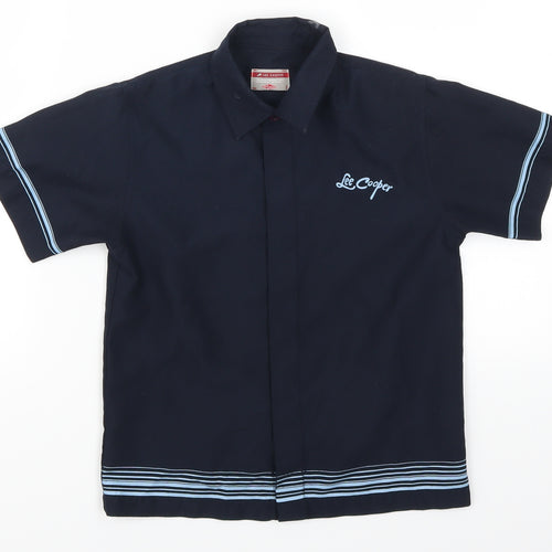 Lee Cooper Boys Blue Striped  Basic Button-Up Size 4-5 Years