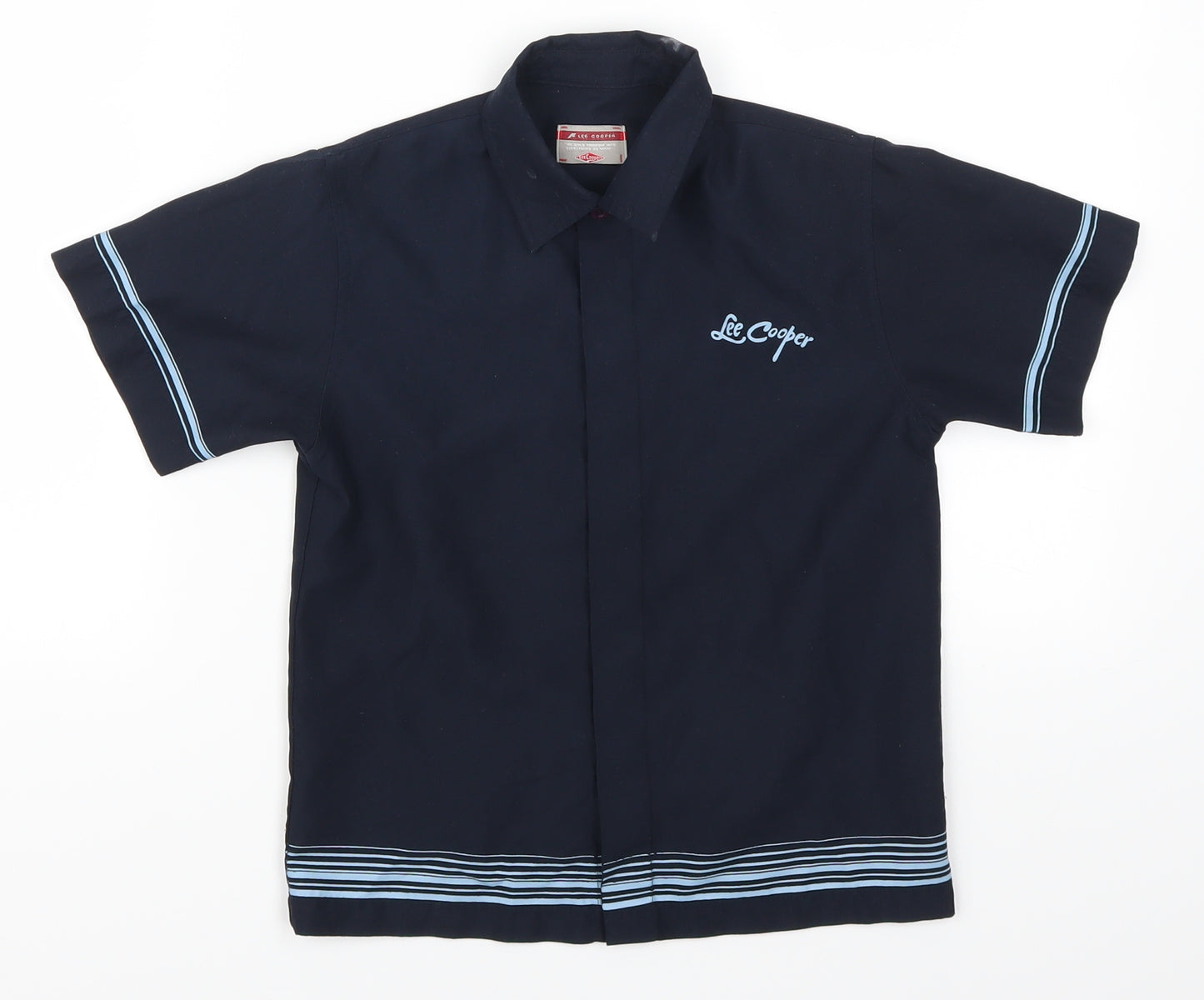 Lee Cooper Boys Blue Striped  Basic Button-Up Size 4-5 Years