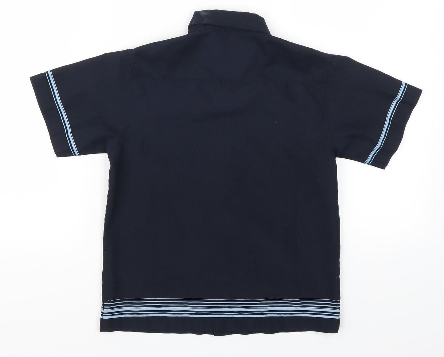 Lee Cooper Boys Blue Striped  Basic Button-Up Size 4-5 Years