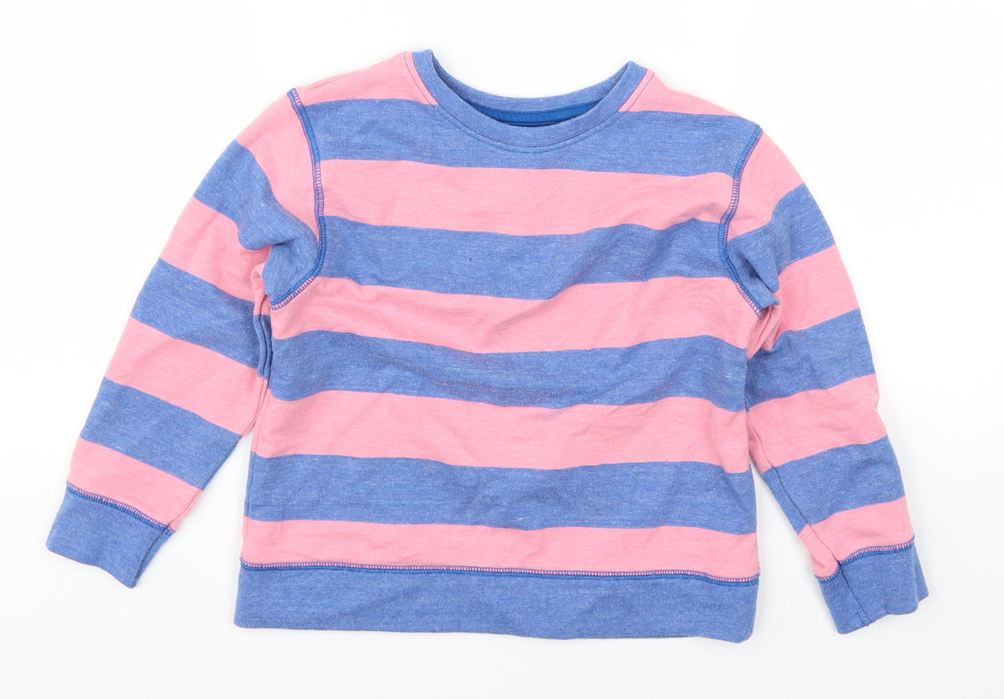 NEXT Boys Pink Striped  Pullover Sweatshirt Size 4 Years  - Blue