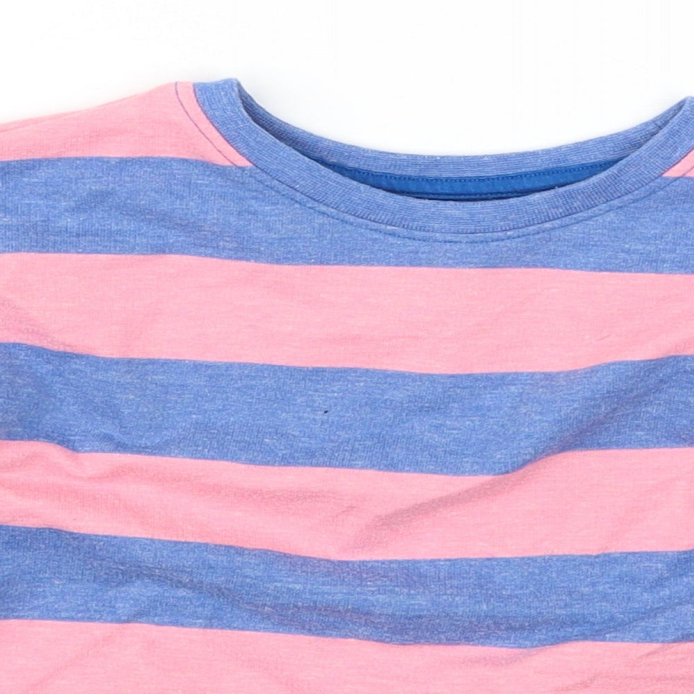NEXT Boys Pink Striped  Pullover Sweatshirt Size 4 Years  - Blue