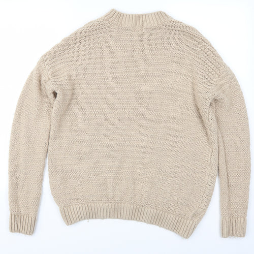 H&M Womens Beige   Pullover Jumper Size S