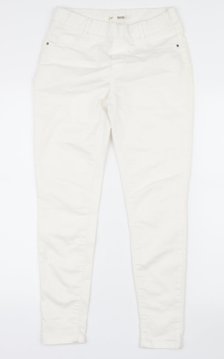 Dorothy Perkins Womens White  Denim Straight Jeans Size 8 L26.5 in