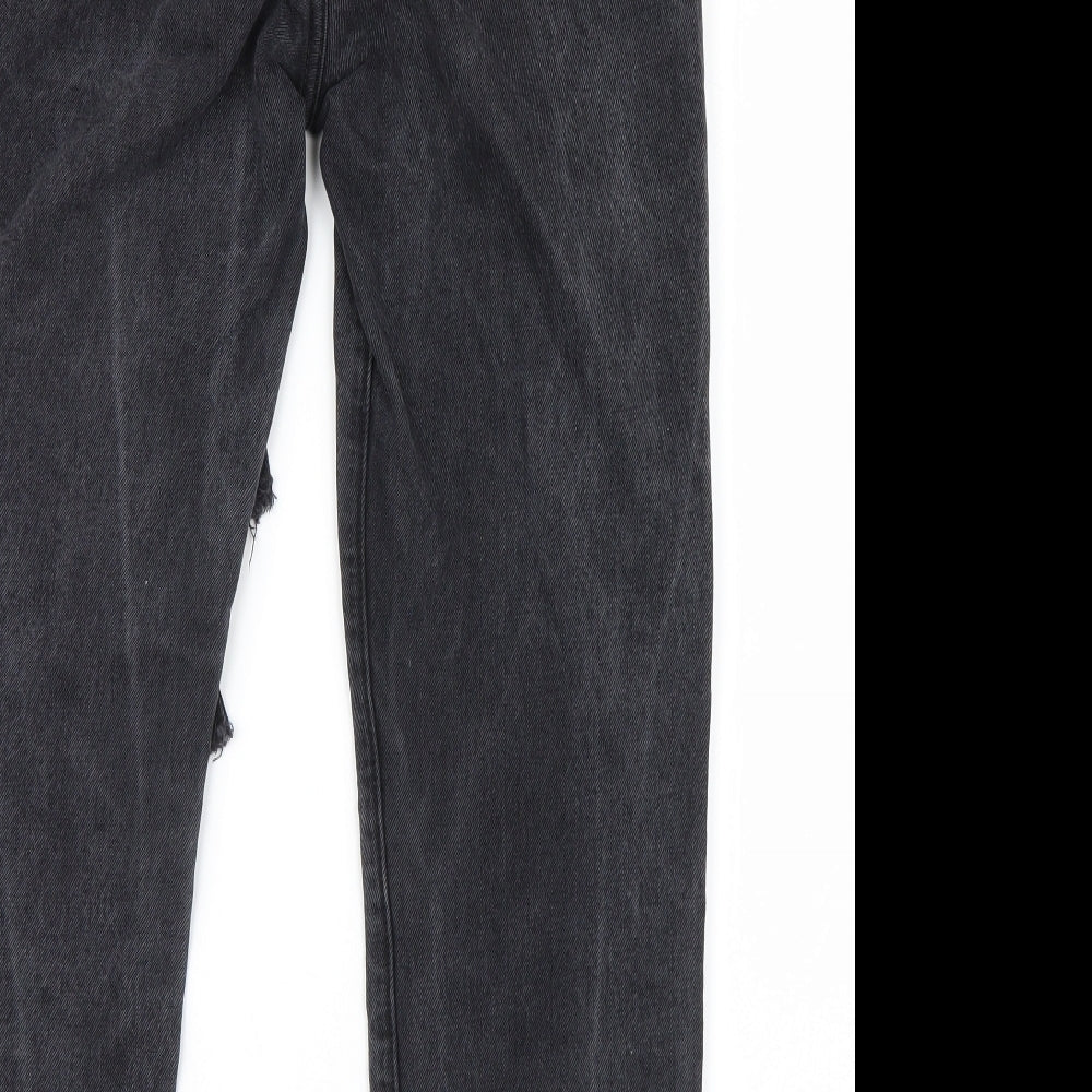 Redial Womens Black  Denim Straight Jeans Size 8 L26 in