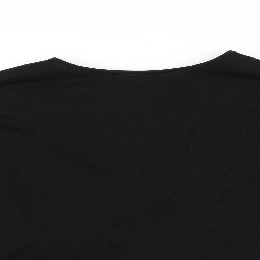 Boohoo Womens Black   Basic Blouse Size 12