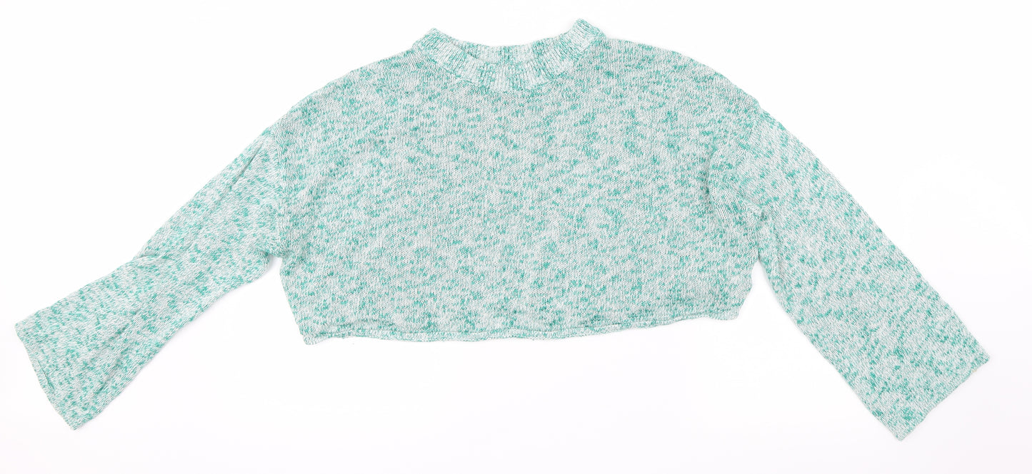 Divided by H&M Womens Green  Knit Pullover Jumper Size 10  - Cropped