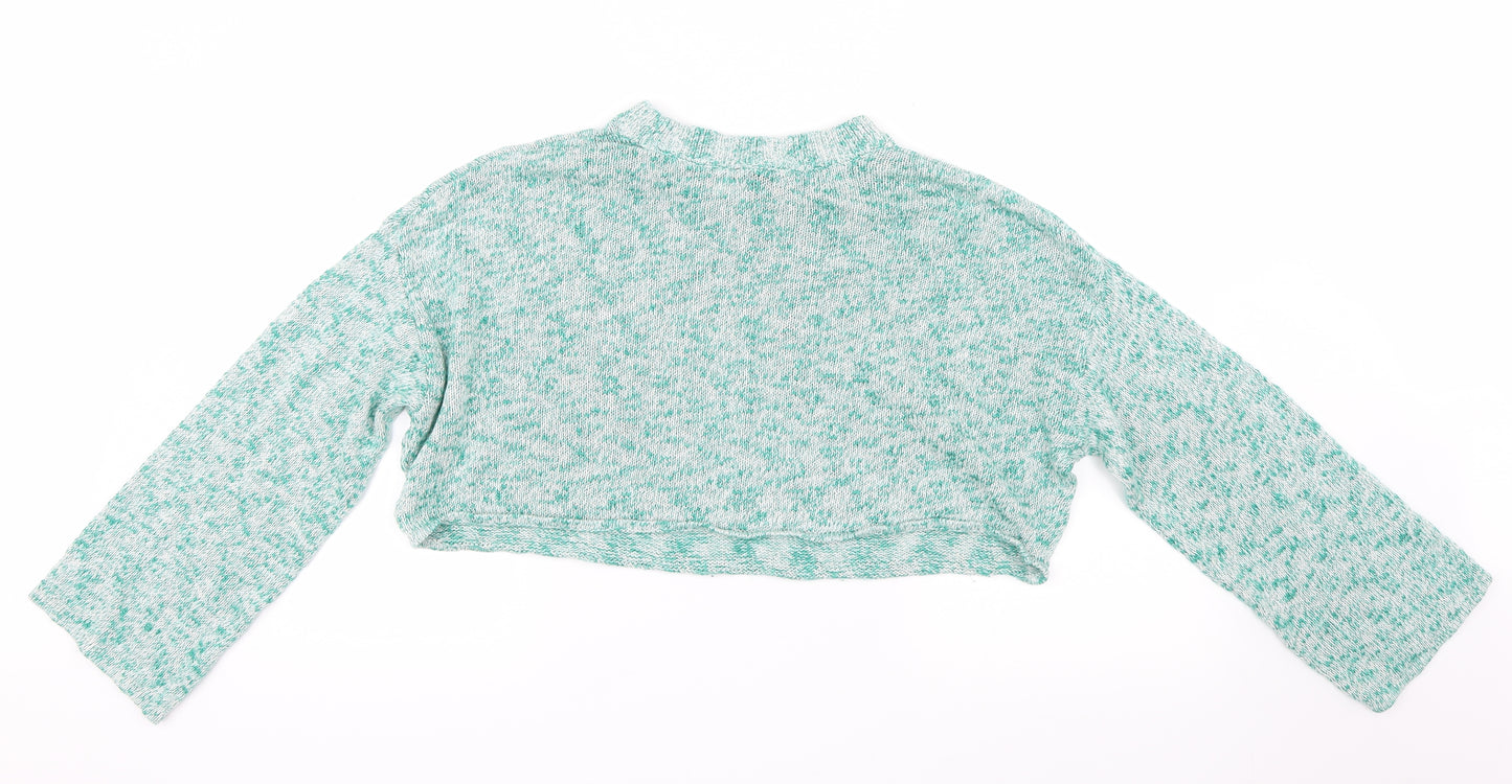 Divided by H&M Womens Green  Knit Pullover Jumper Size 10  - Cropped