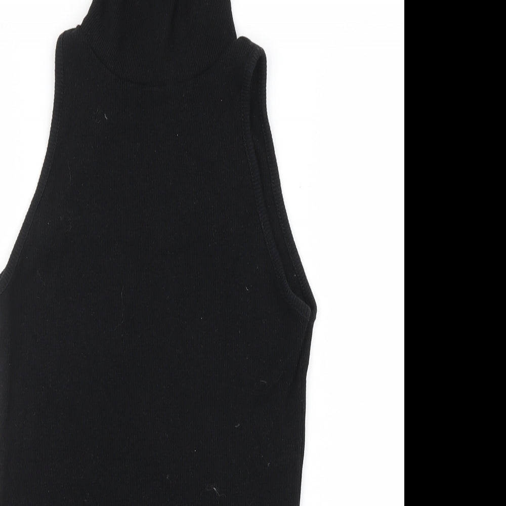Boohoo Womens Black   Basic T-Shirt Size 10