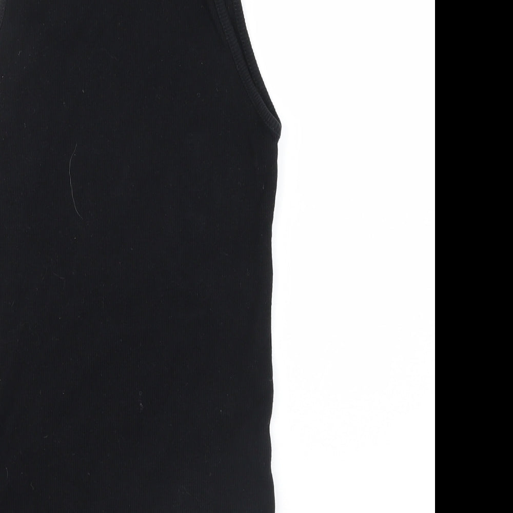 Boohoo Womens Black   Basic T-Shirt Size 10