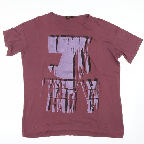 Diesel Mens Red    T-Shirt Size 2XL