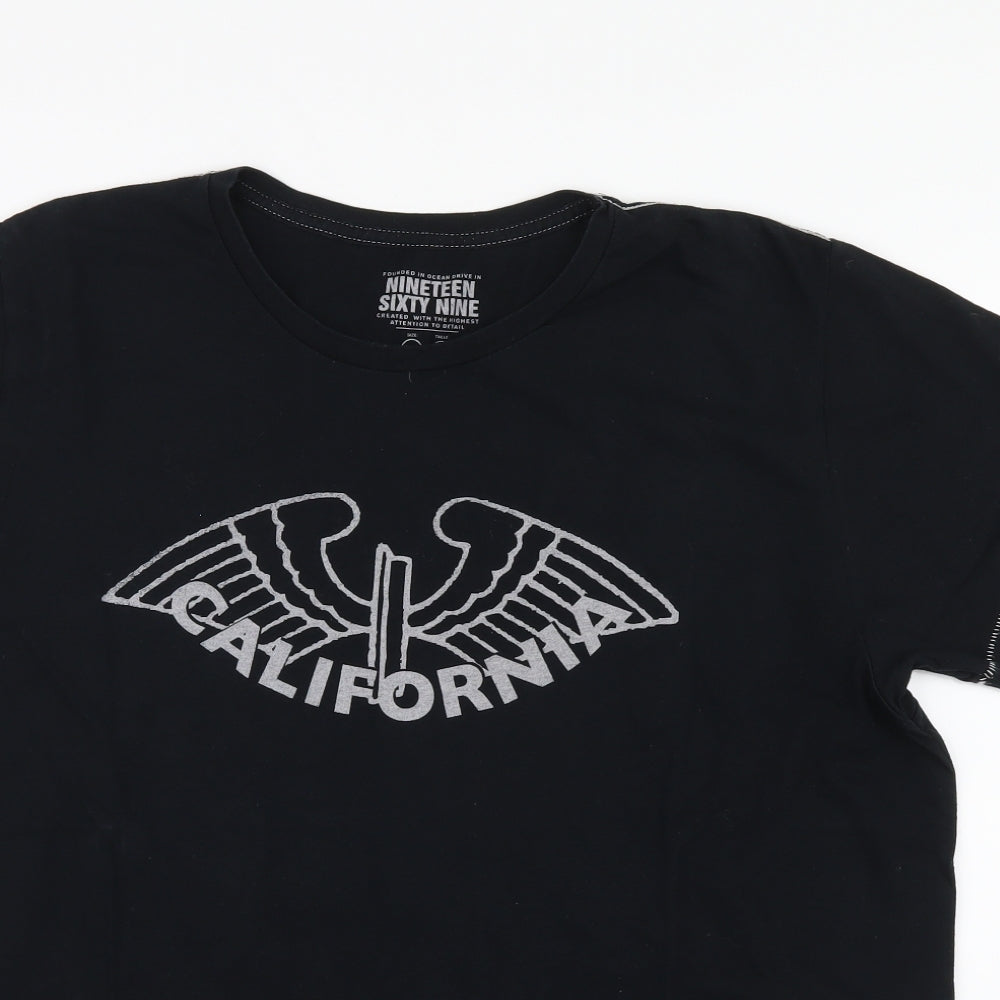Nineteen Sixty Nine  Mens Black    T-Shirt Size XL