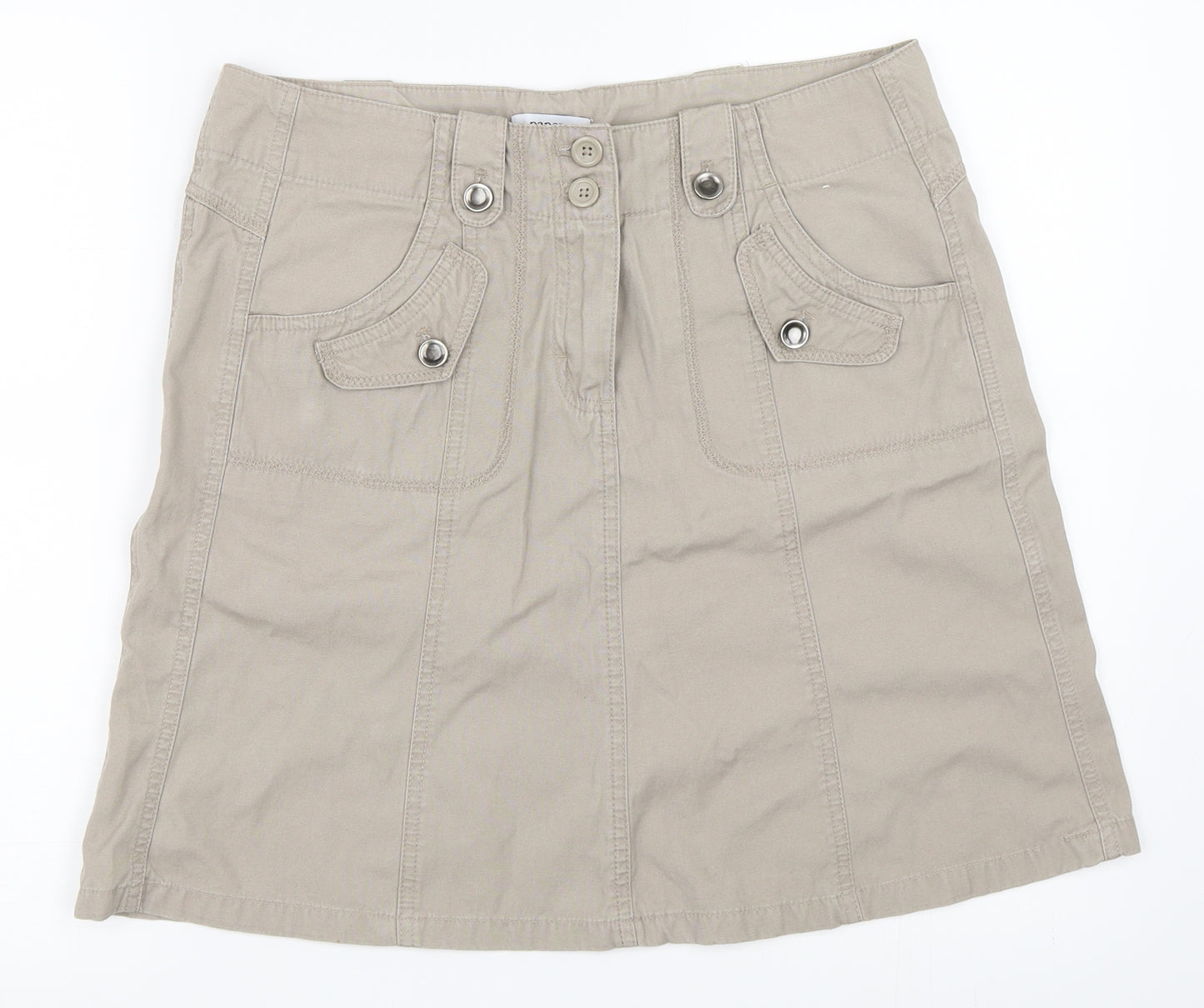 Papaya Womens Beige   Mini Skirt Size 14