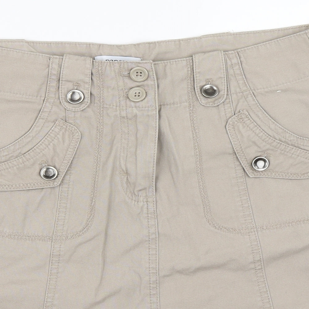 Papaya Womens Beige   Mini Skirt Size 14