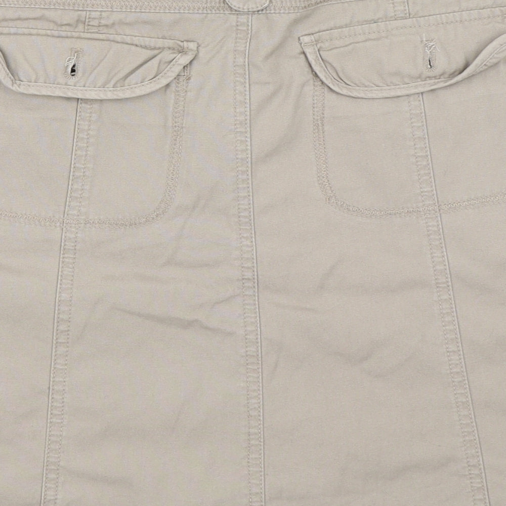 Papaya Womens Beige   Mini Skirt Size 14