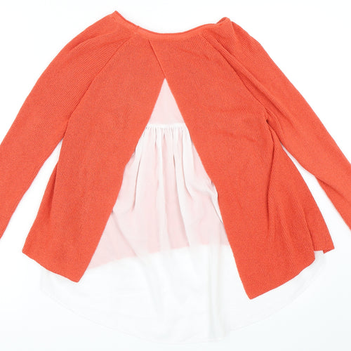 Marks and Spencer Womens Orange   Pullover Jumper Size 6