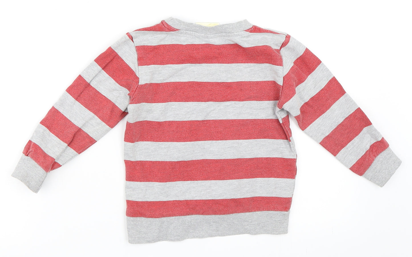 TU Boys Grey Striped  Pullover Sweatshirt Size 2-3 Years  - Paddington Bear