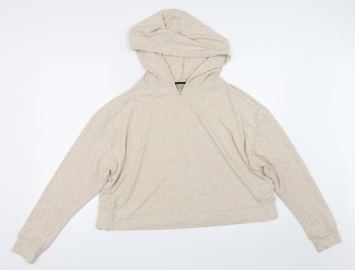 New Look Womens Beige Pullover Hoodie Size M