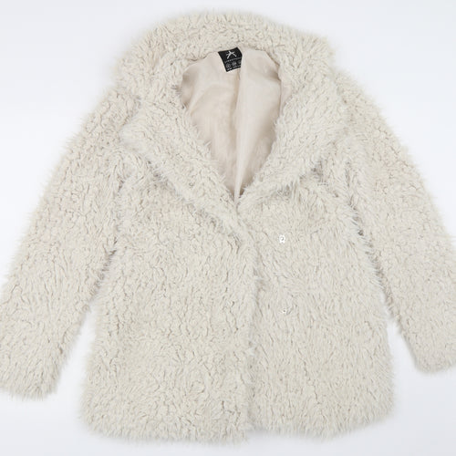 Atmosphere Womens Beige   Overcoat Coat Size 6