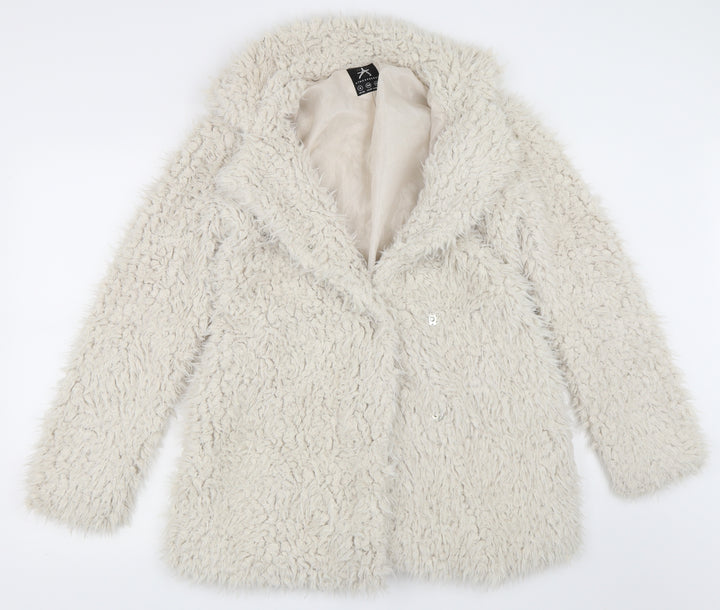 Atmosphere Womens Beige   Overcoat Coat Size 6