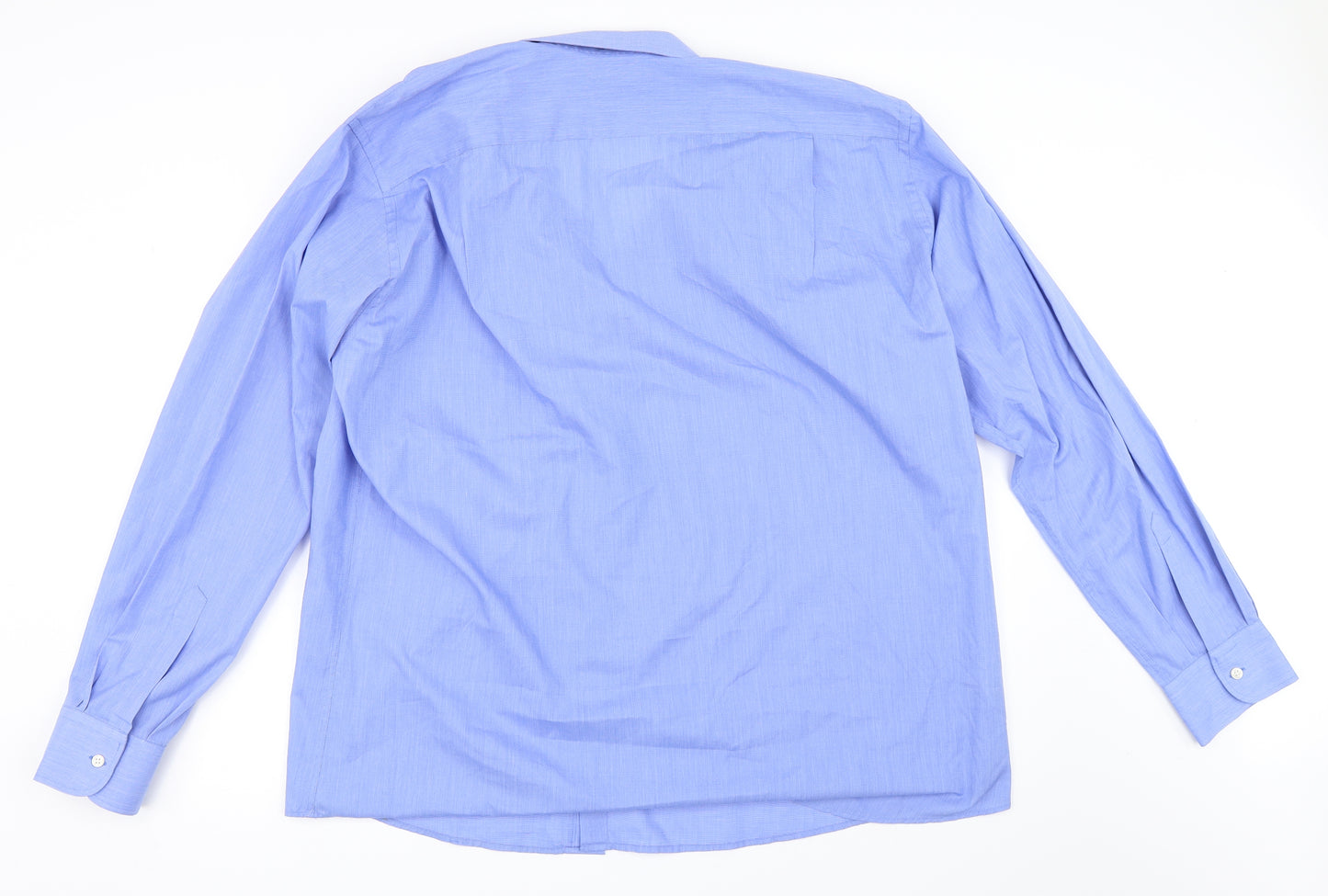 Marks and Spencer Mens Blue    Dress Shirt Size 18.5