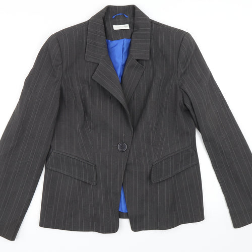 Preworn Womens Grey   Jacket Blazer Size 14