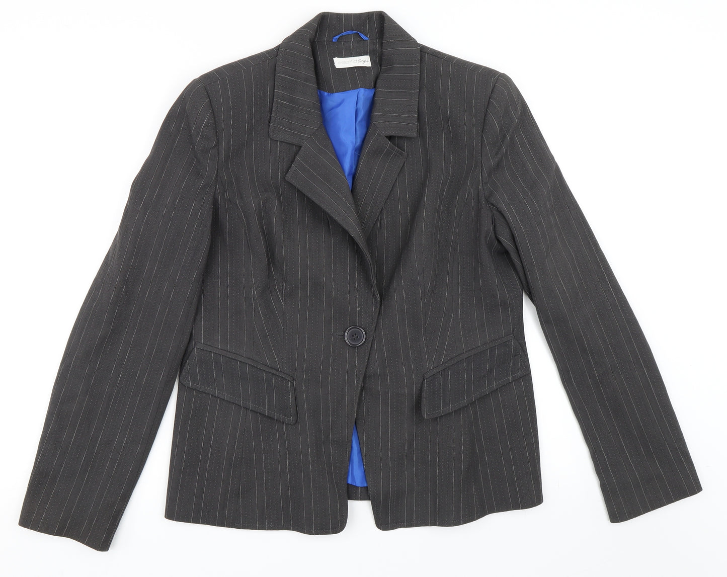 Preworn Womens Grey   Jacket Blazer Size 14