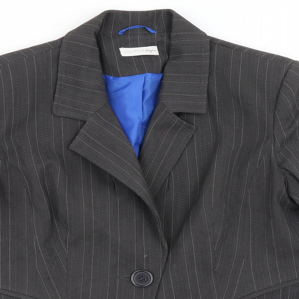 Preworn Womens Grey   Jacket Blazer Size 14