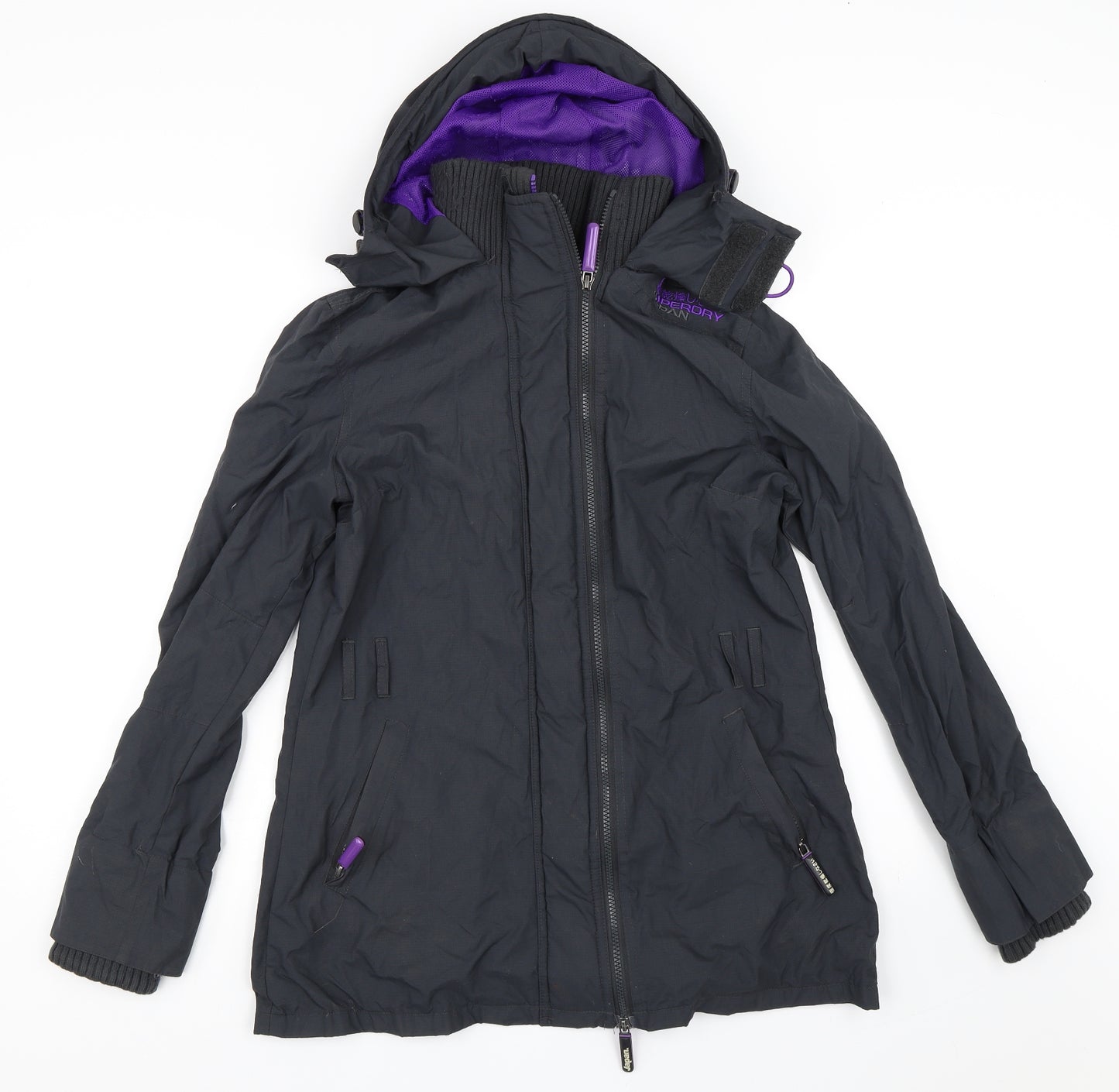 Superdry Mens Black   Windbreaker Coat Size M