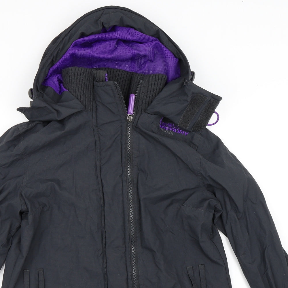 Superdry Mens Black   Windbreaker Coat Size M
