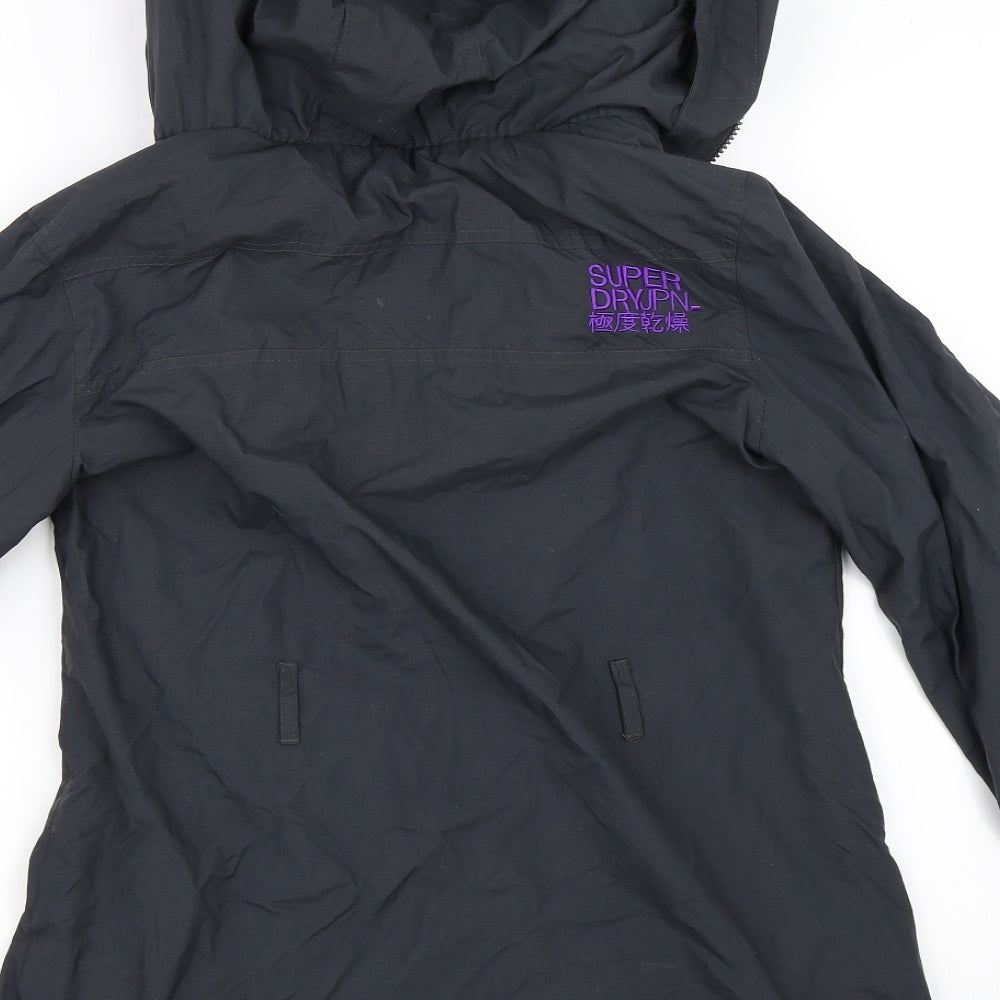 Superdry Mens Black   Windbreaker Coat Size M