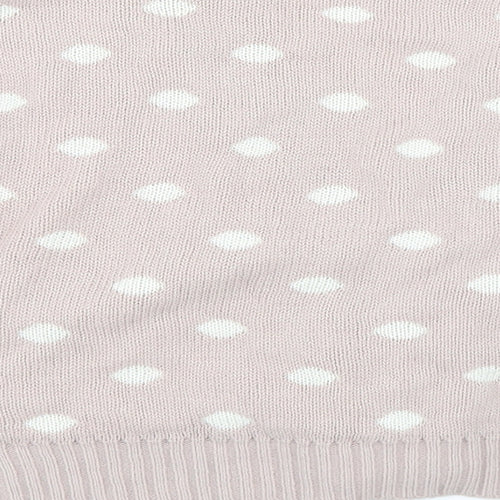 Boohoo Womens Pink Polka Dot  Cardigan Jumper Size M