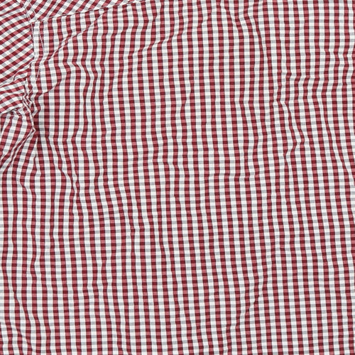 Diverse Mens Red Check   Button-Up Size M