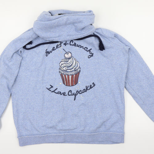 Gina Womens Blue   Pullover Sweatshirt Size 14