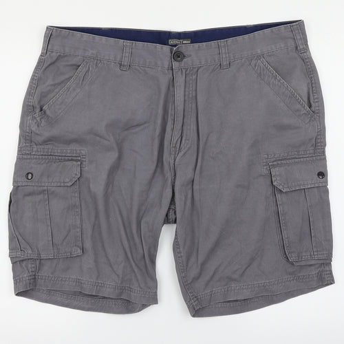 Avenue Mens Grey   Cargo Shorts Size 48 in