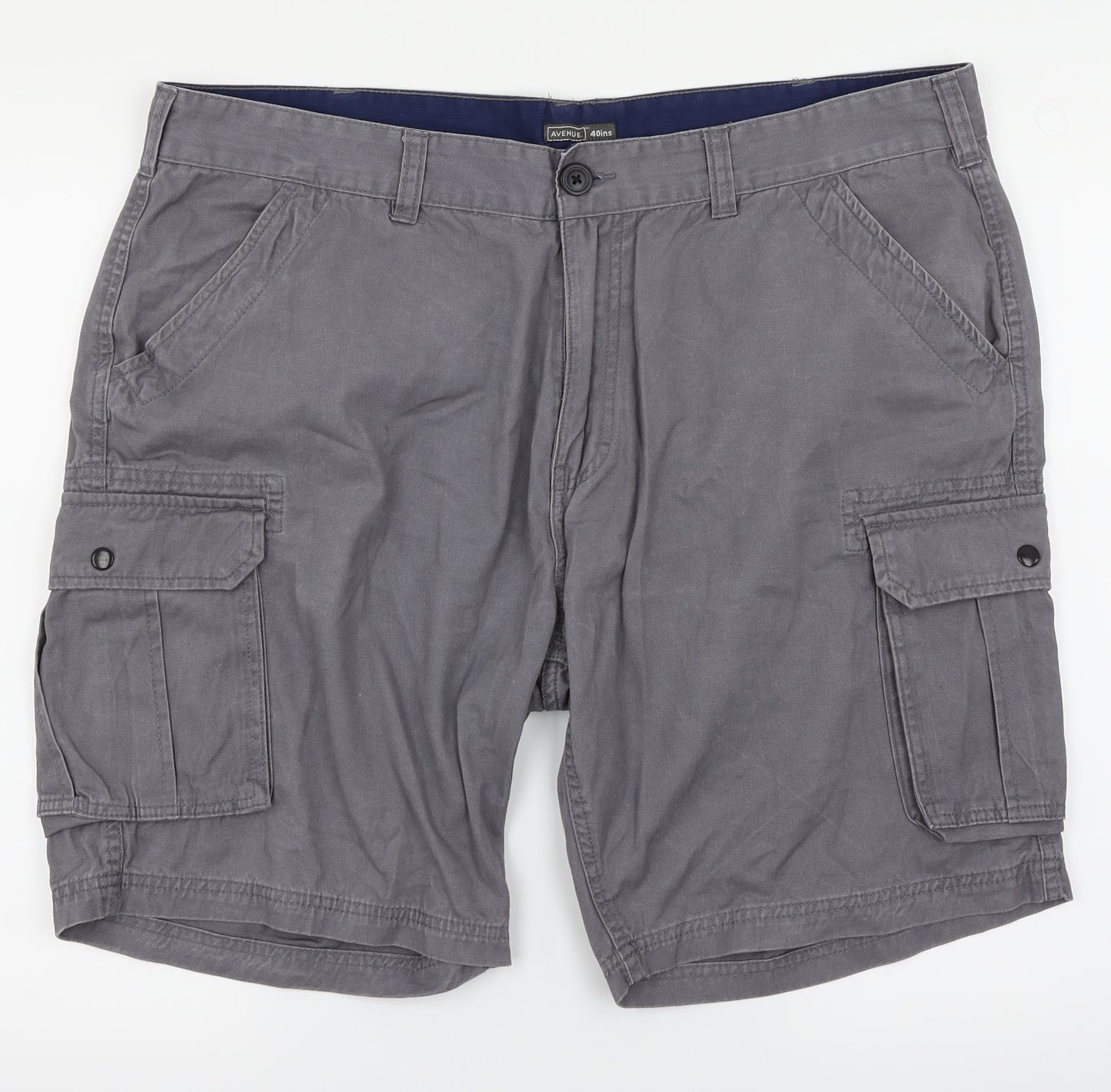 Avenue Mens Grey   Cargo Shorts Size 48 in